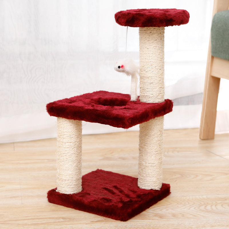 Arbre à Chat Compact - Plateforme de Saut et Griffoir Sisal