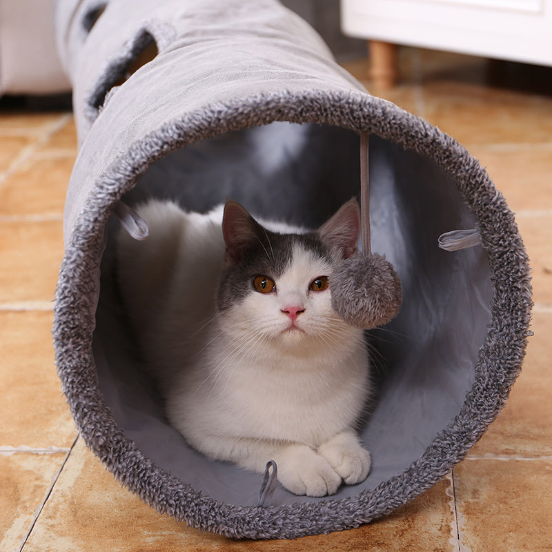 Tunnel Long pour Chats – Extensible et Connectable, Jouet de Jeu pour Chats et Petits Animaux